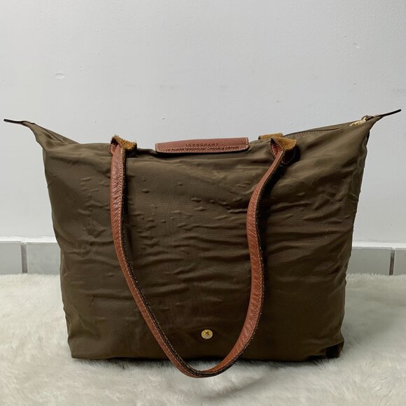 Longchamp Le Pliage Shopping Modele Depose Tote Bag Tan Brown - Picture 6 of 8